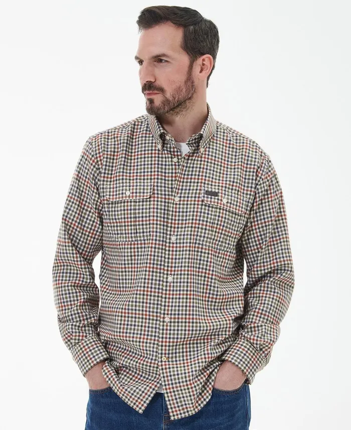 Men Shirts Barbour Foss Regular Shirt Classic Navy