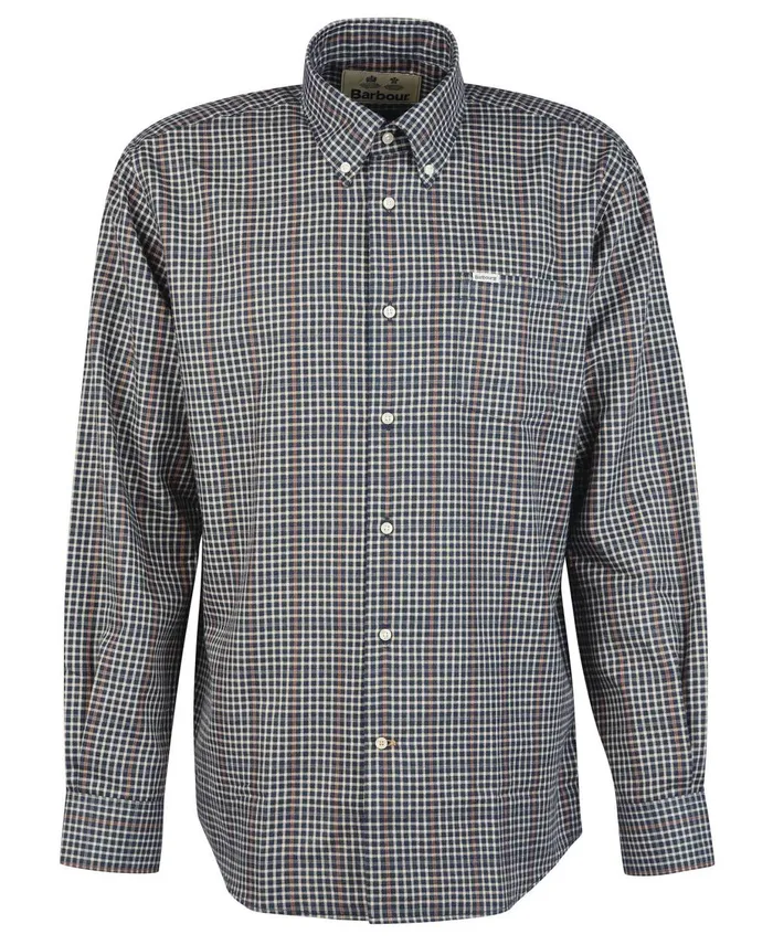 Men Shirts Barbour Henderson Thermo Weave Shirt Olive Men Shirts Barbour Henderson Thermo Weave Shirt Olive
