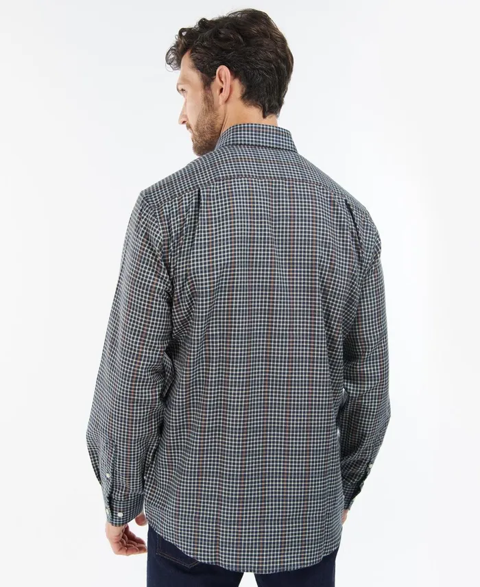 Men Shirts Barbour Henderson Thermo Weave Shirt Olive Men Shirts Barbour Henderson Thermo Weave Shirt Olive