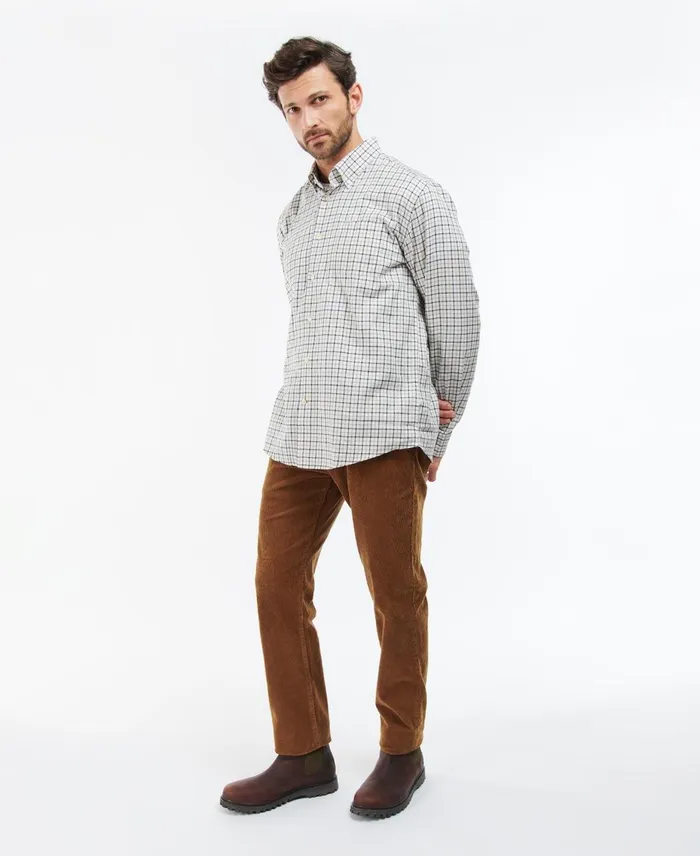 Men Shirts Barbour Preston Regular Shirt Olive Men Shirts Barbour Preston Regular Shirt Olive