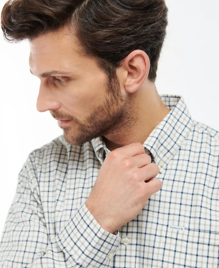 Men Shirts Barbour Preston Regular Shirt Olive Men Shirts Barbour Preston Regular Shirt Olive
