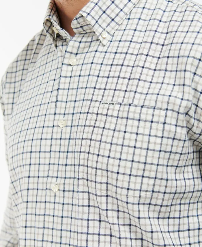 Men Shirts Barbour Preston Regular Shirt Olive Men Shirts Barbour Preston Regular Shirt Olive