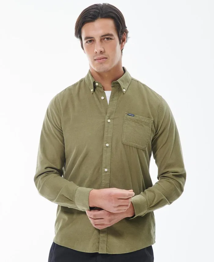 Men Shirts Barbour Ramsey Tailored Shirt Sandstone