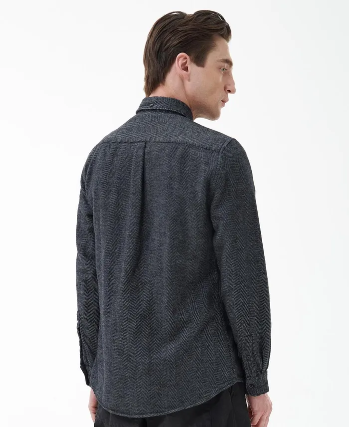 Men Shirts Barbour Robertson Tailored Shirt Grey Marl Men Shirts Barbour Robertson Tailored Shirt Grey Marl