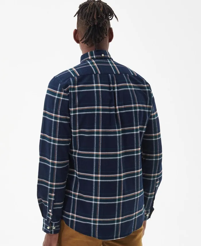 Men Shirts Barbour Ronan Tailored Check Shirt Ecru Men Shirts Barbour Ronan Tailored Check Shirt Ecru