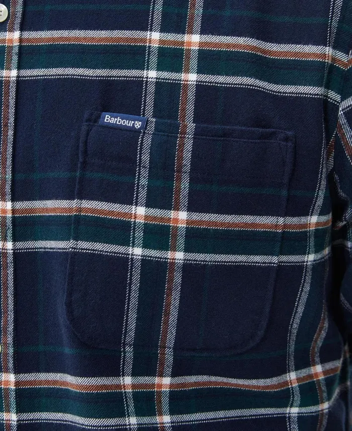 Men Shirts Barbour Ronan Tailored Check Shirt Ecru Men Shirts Barbour Ronan Tailored Check Shirt Ecru