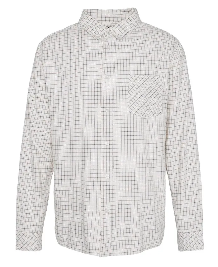 Men Shirts Barbour X Maison Kitsun Newbury Shirt Uniform Green Men Shirts Barbour X Maison Kitsun Newbury Shirt Uniform Green