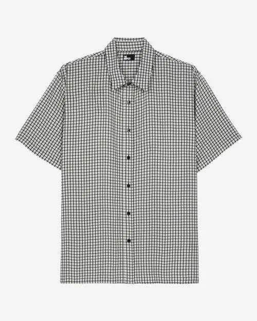 Men Shirts The Kooples ShortSleeved Floral Print Shirt Black White