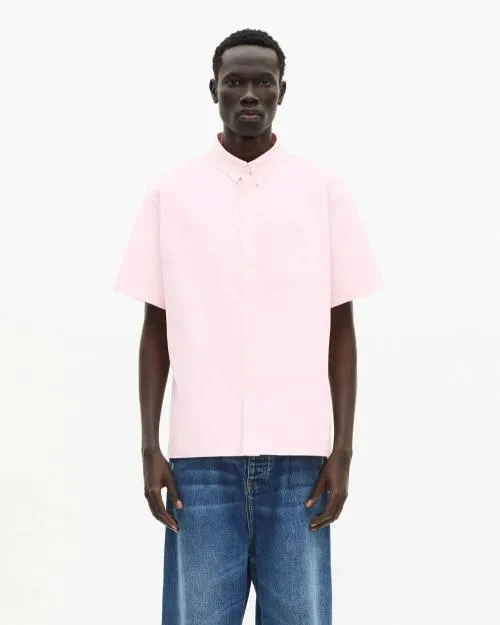 Men Shirts The Kooples ShortSleeved Pink Shirt Pale Pink