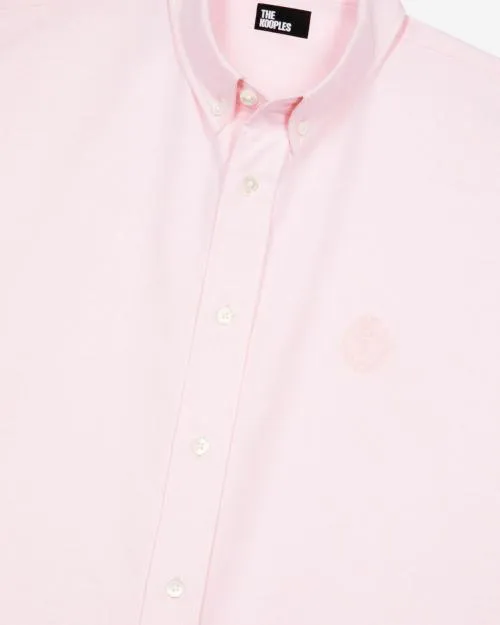 Men Shirts The Kooples ShortSleeved Pink Shirt Pale Pink