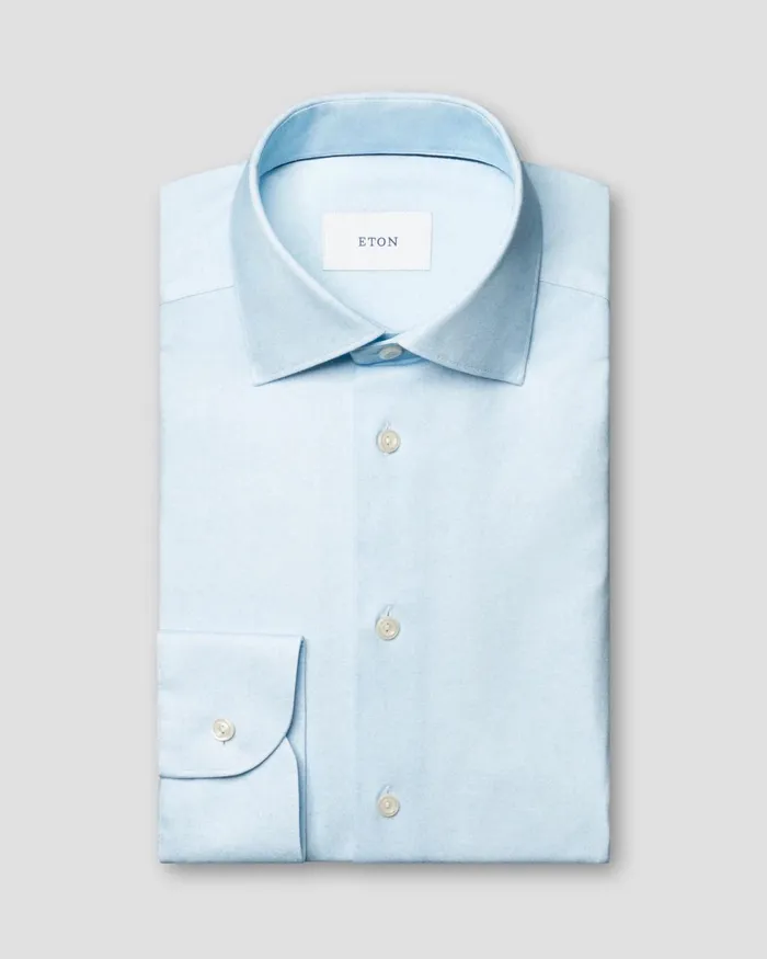 Men Solid Cotton FourWay Stretch Shirt Blue Eton Dress Shirts Men Solid Cotton FourWay Stretch Shirt Blue Eton Dress Shirts