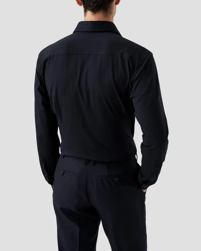 Men Solid Cotton FourWay Stretch Shirt Blue Eton Dress Shirts Men Solid Cotton FourWay Stretch Shirt Blue Eton Dress Shirts