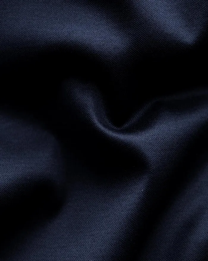 Men Solid Filo Di Scozia Tshirt Blue Eton TShirts