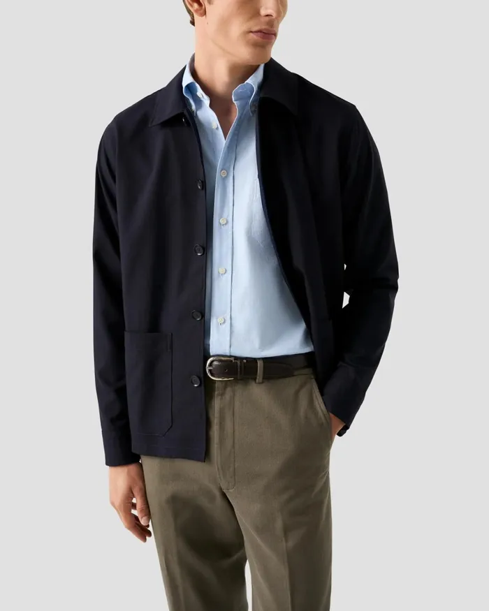 Men Solid Oxford Shirt Blue Eton Casual Shirts Men Solid Oxford Shirt Blue Eton Casual Shirts