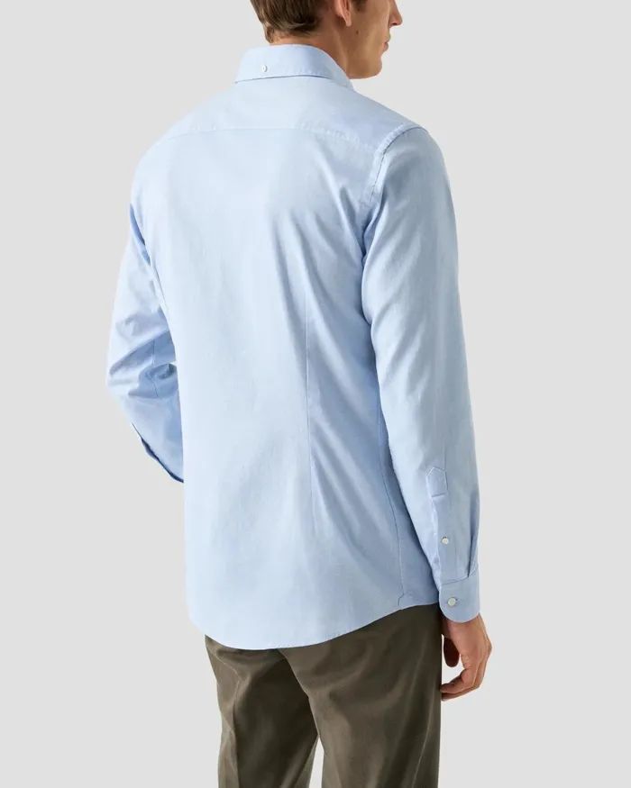 Men Solid Oxford Shirt Blue Eton Casual Shirts Men Solid Oxford Shirt Blue Eton Casual Shirts