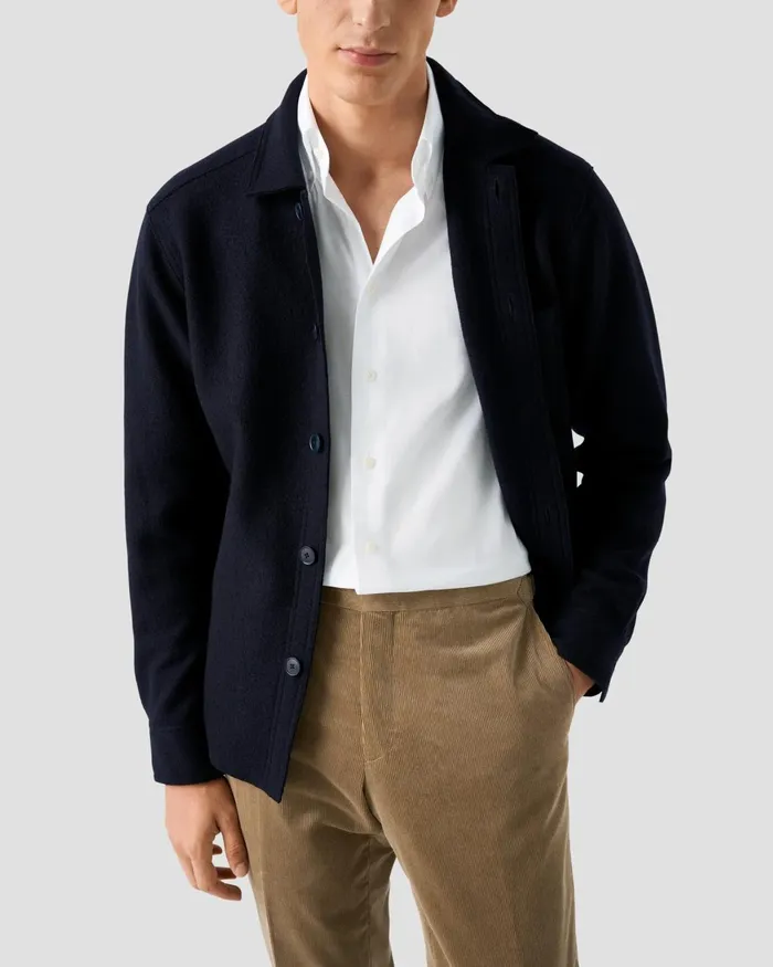 Men Solid Signature Oxford Shirt Eton Dress Shirts