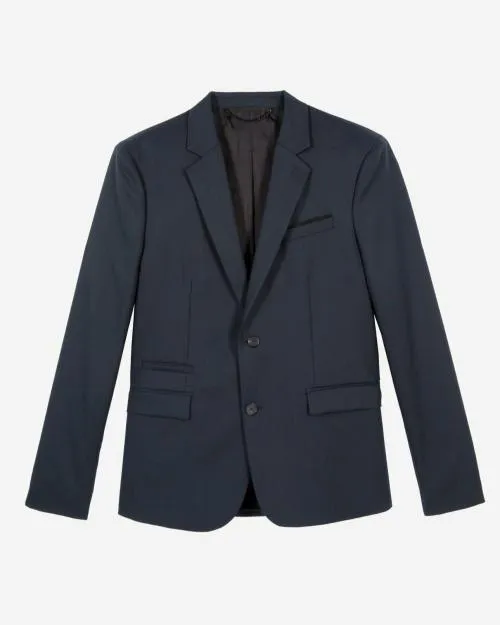 Men Suits The Kooples StraightCut Blue Suit Jacket Blue Petrol