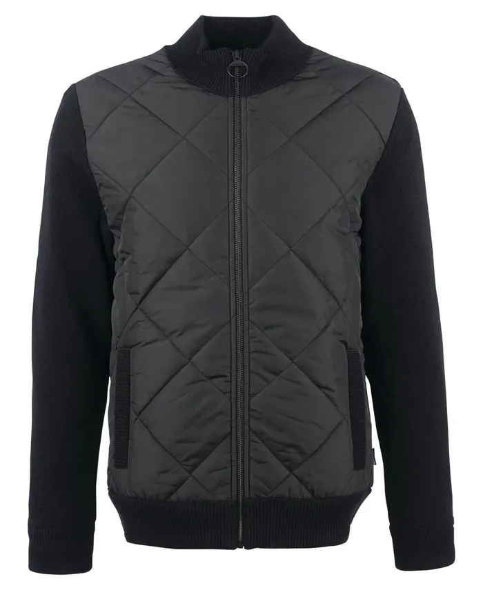Men Sweaters Barbour Arch DiamondQuilted Jumper Classic Black Men Sweaters Barbour Arch DiamondQuilted Jumper Classic Black