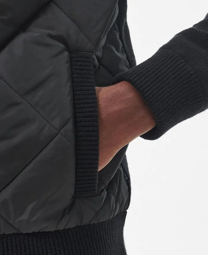 Men Sweaters Barbour Arch DiamondQuilted Jumper Classic Black Men Sweaters Barbour Arch DiamondQuilted Jumper Classic Black