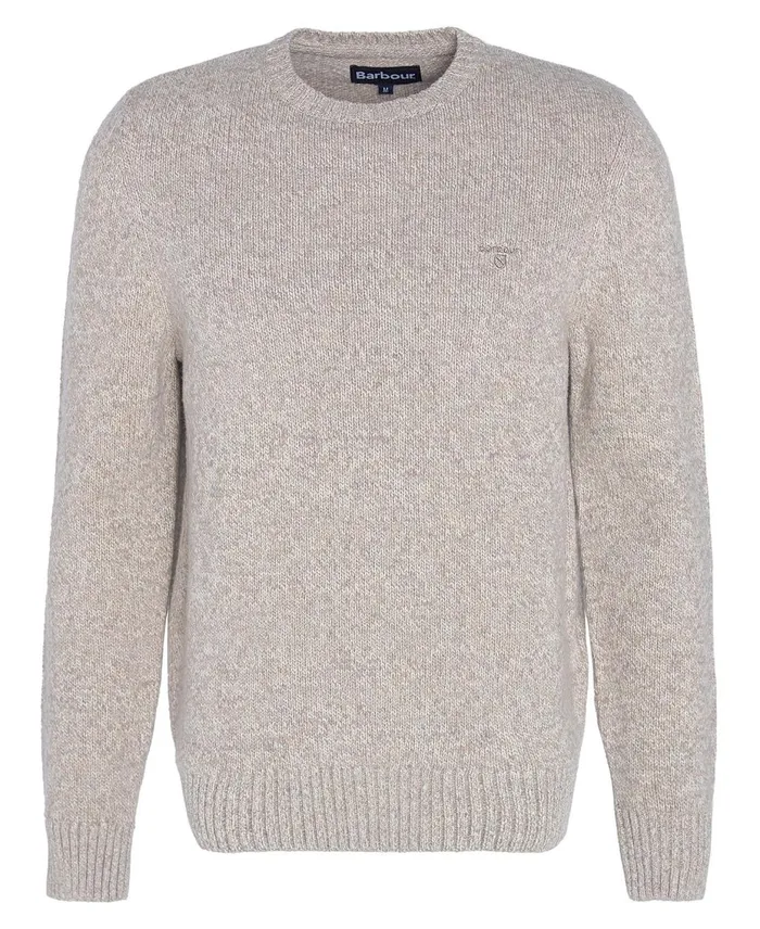 Men Sweaters Barbour Atley Knitted Jumper Stone Men Sweaters Barbour Atley Knitted Jumper Stone