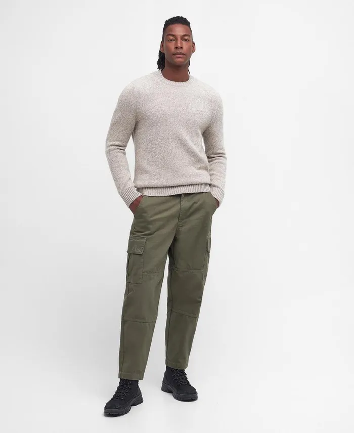 Men Sweaters Barbour Atley Knitted Jumper Stone Men Sweaters Barbour Atley Knitted Jumper Stone