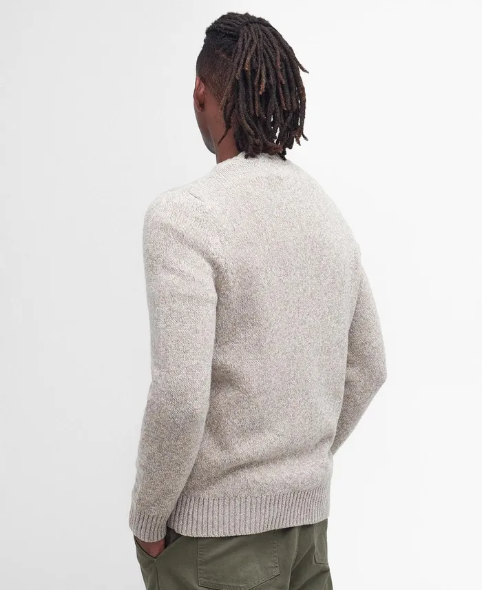 Men Sweaters Barbour Atley Knitted Jumper Stone Men Sweaters Barbour Atley Knitted Jumper Stone