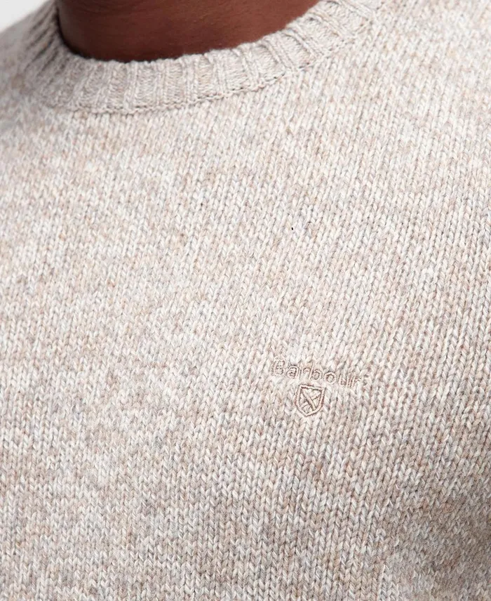 Men Sweaters Barbour Atley Knitted Jumper Stone Men Sweaters Barbour Atley Knitted Jumper Stone