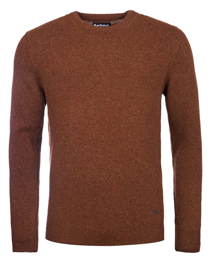 Men Sweaters Barbour Patch Crew Neck Sweater Charcoal Men Sweaters Barbour Patch Crew Neck Sweater Charcoal