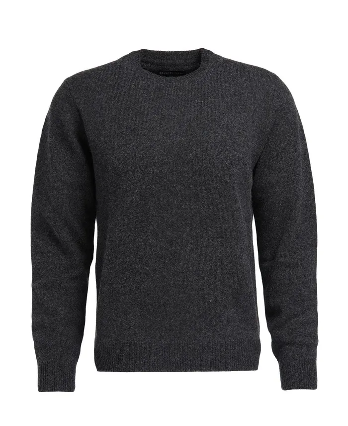 Men Sweaters Barbour Patch Crew Neck Sweater Willow Green