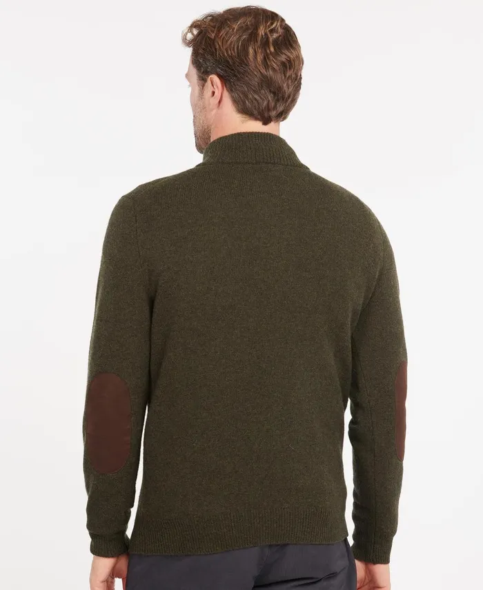 Men Sweaters Barbour Patch Half Zip Sweater Stone Men Sweaters Barbour Patch Half Zip Sweater Stone