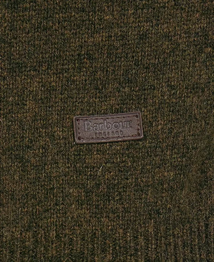 Men Sweaters Barbour Patch Half Zip Sweater Stone Men Sweaters Barbour Patch Half Zip Sweater Stone