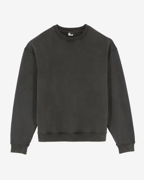 Men Sweatshirts The Kooples Black Screen Print Sweatshirt Black Washed