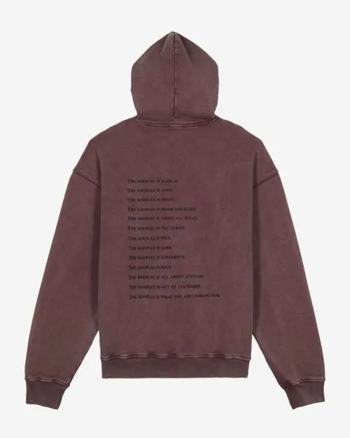 Men Sweatshirts The Kooples Burgundy What Is Hooded Sweatshirt Figue