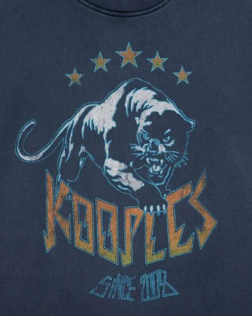 Men Sweatshirts The Kooples Navy Screen Print Sweatshirt Washed Navy
