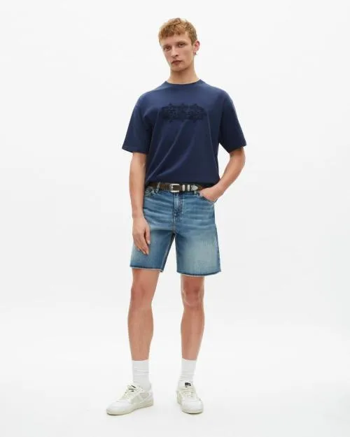 Men Tshirts The Kooples Navy Logo TShirt Dark Navy