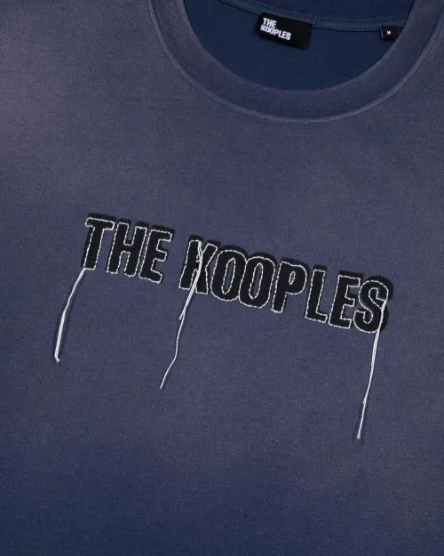 Men Tshirts The Kooples Navy Logo TShirt Dark Navy