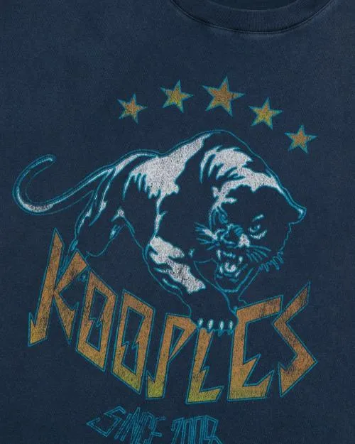 Men Tshirts The Kooples Navy Screen Print TShirt Washed Navy