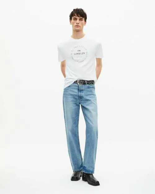 Men Tshirts The Kooples White Screen Printed TShirt White