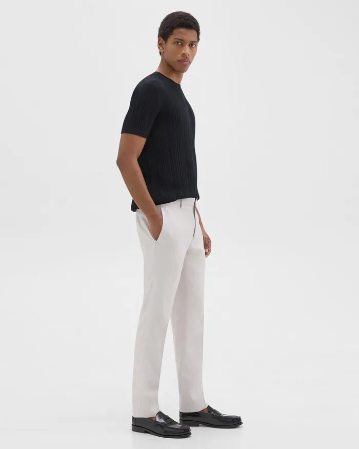 Men Theory Pants Zaine Pant In LinenViscose Limestone