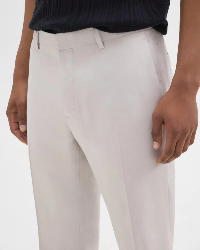 Men Theory Pants Zaine Pant In LinenViscose Limestone