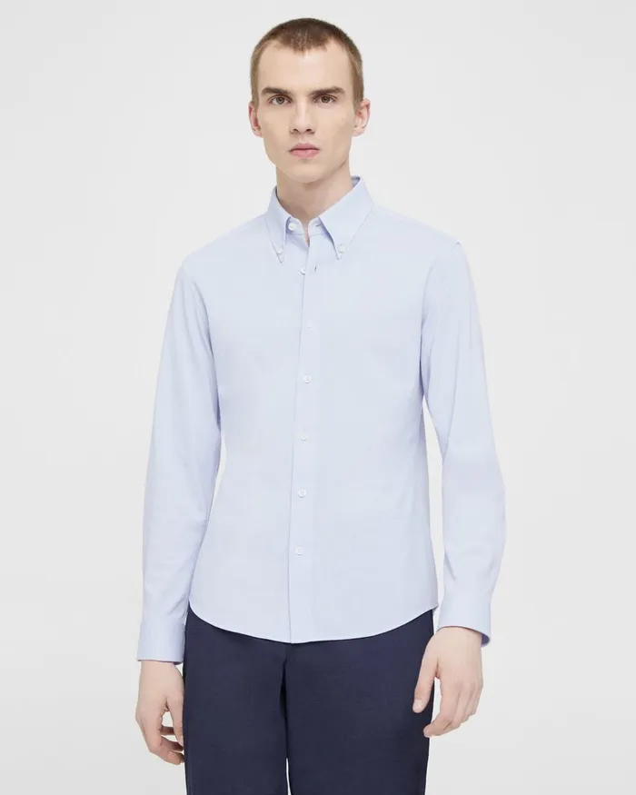 Men Theory Shirts Alfred Shirt In Structured Piqueacute Olympic
