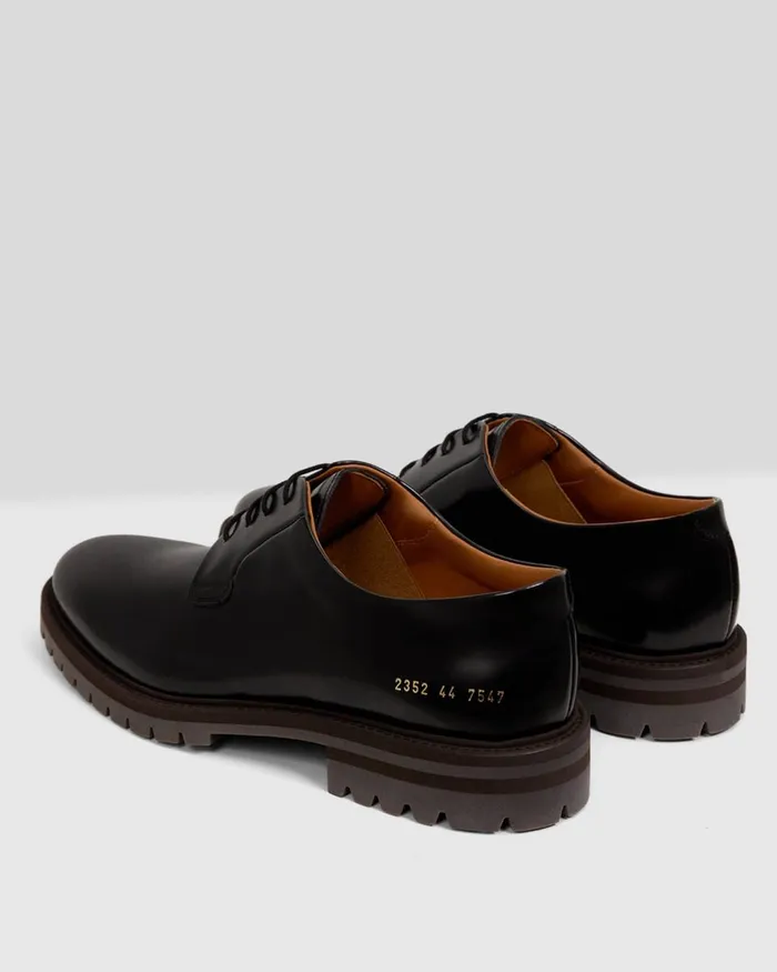 Men Theory Shoes Common Projects Derbys Black