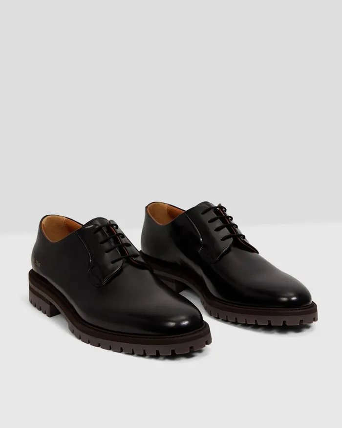 Men Theory Shoes Common Projects Derbys Black
