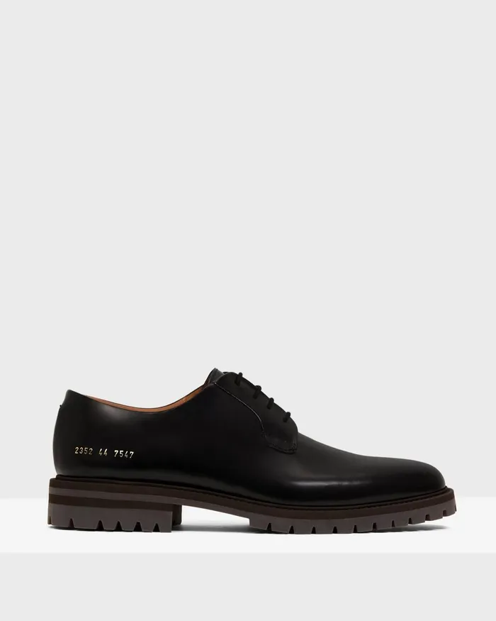 Men Theory Shoes Common Projects Derbys Black