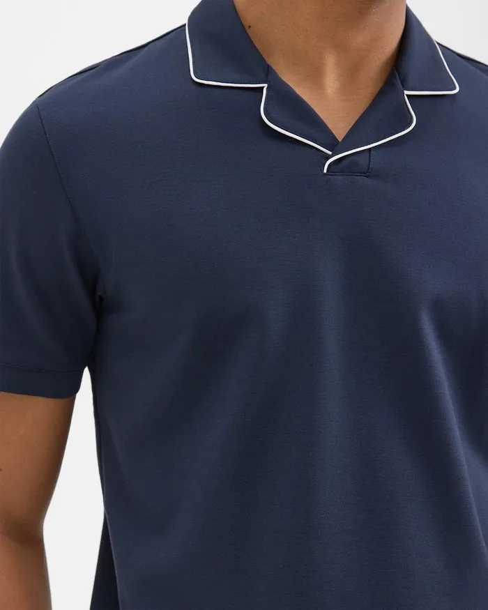 Men Theory TShirts Polos Johnny Collar Polo In Relay Jersey Baltic