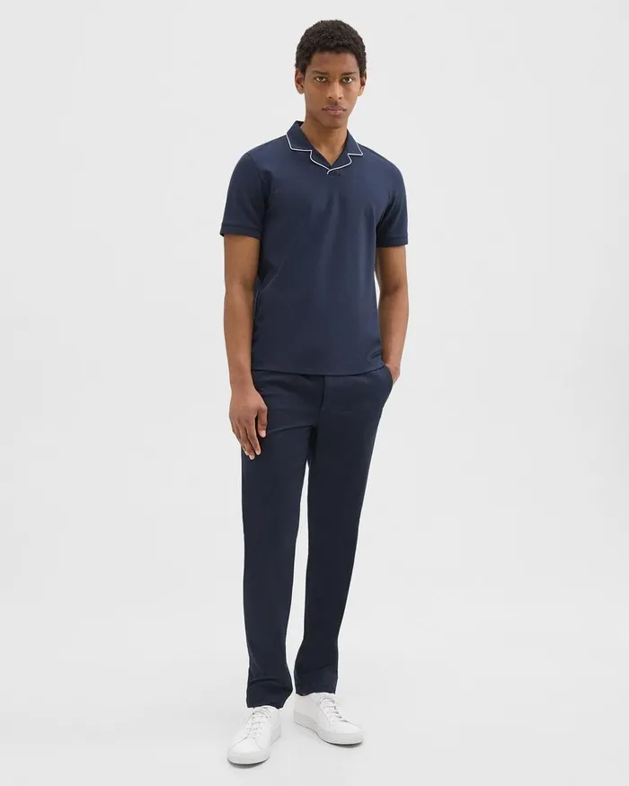 Men Theory TShirts Polos Johnny Collar Polo In Relay Jersey Baltic