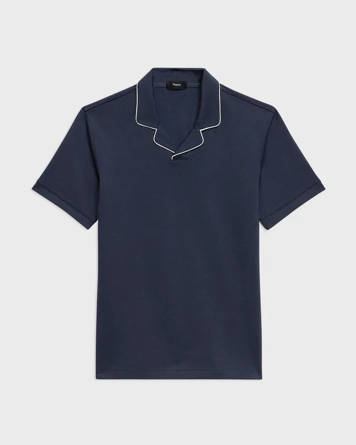 Men Theory TShirts Polos Johnny Collar Polo In Relay Jersey Baltic