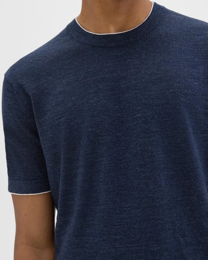 Men Theory TShirts Polos Sarior Tee In CottonLinen New Baltic