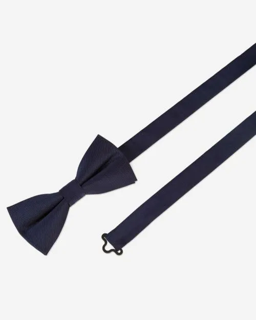 Men Ties and Bow Ties The Kooples Navy Blue Silk Bow Tie Navy