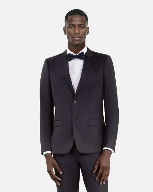 Men Ties and Bow Ties The Kooples Navy Blue Silk Bow Tie Navy